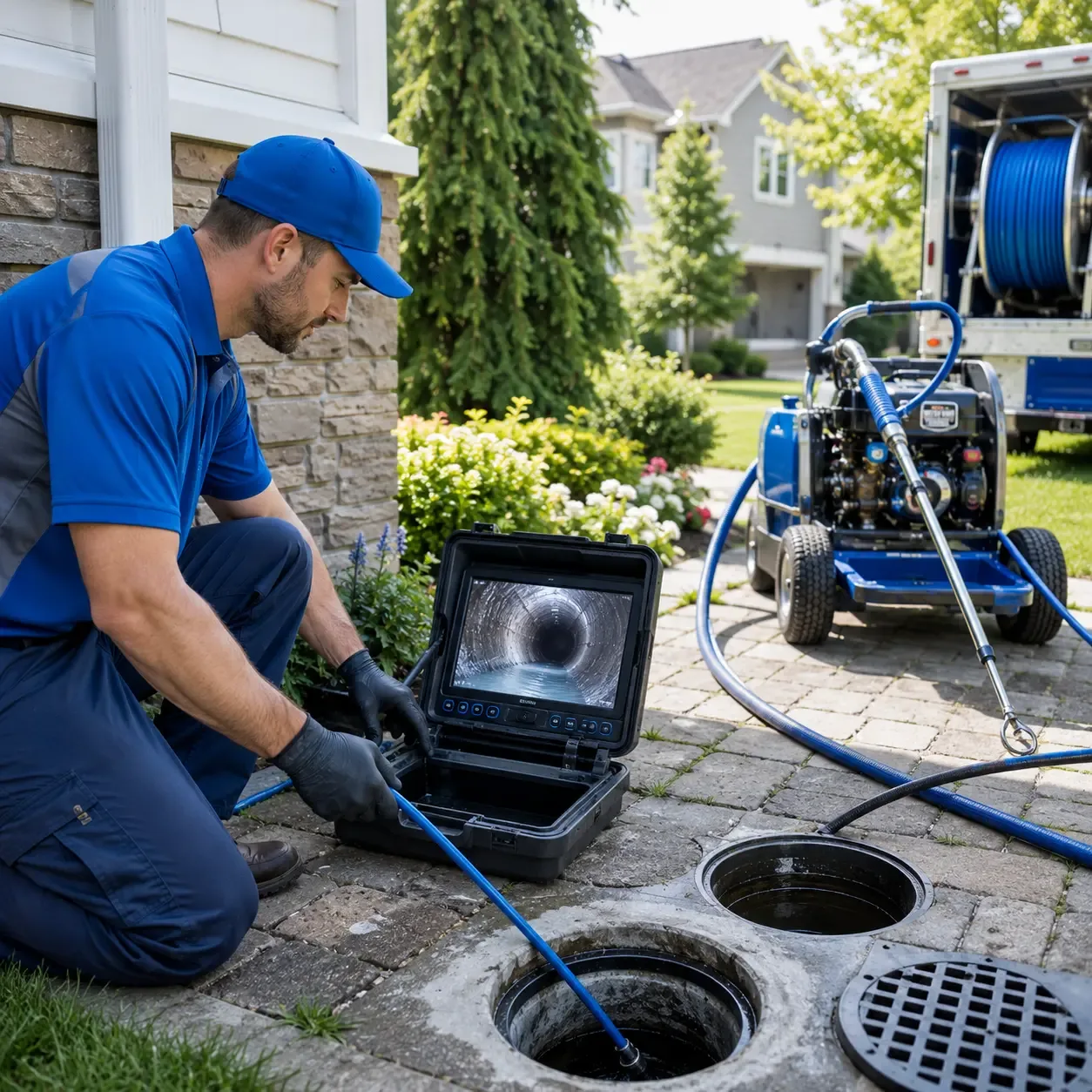 Outdoor drain cleaning professionals serving Black Earth, WI
