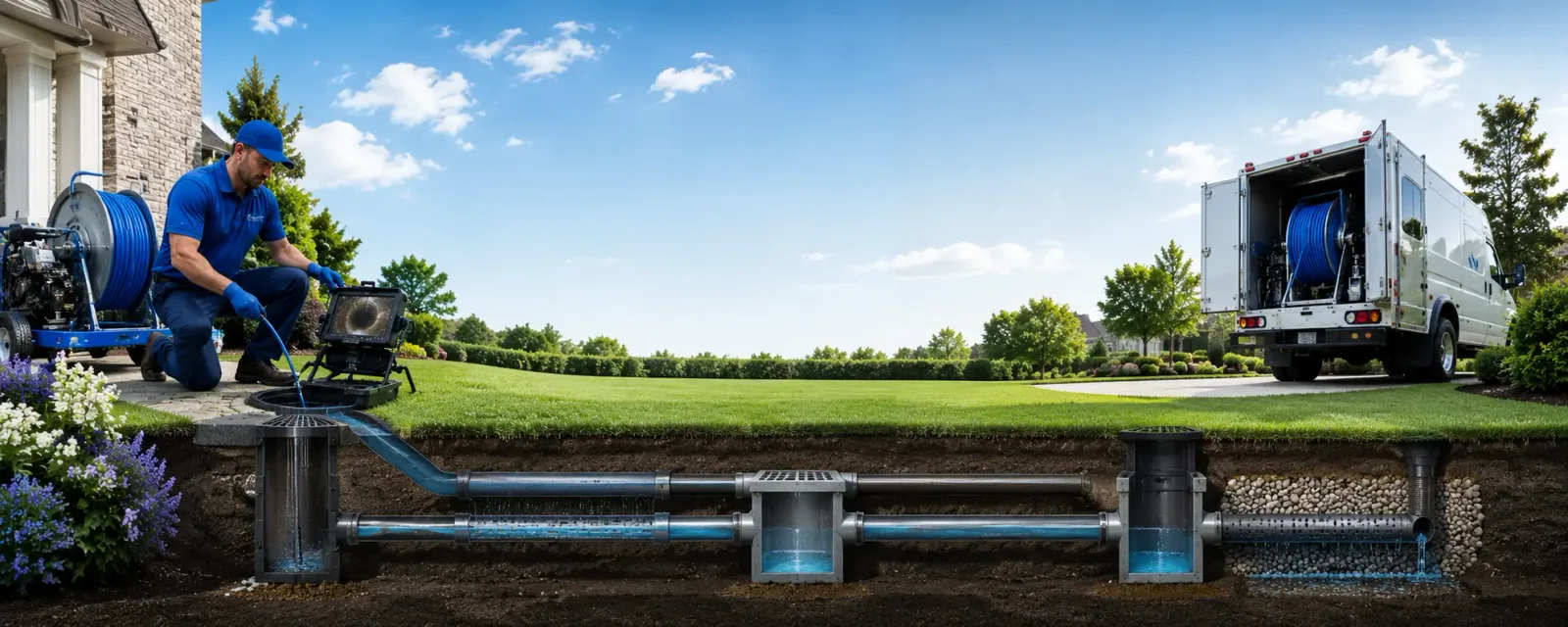Outdoor drain cleaning information for Black Earth, WI